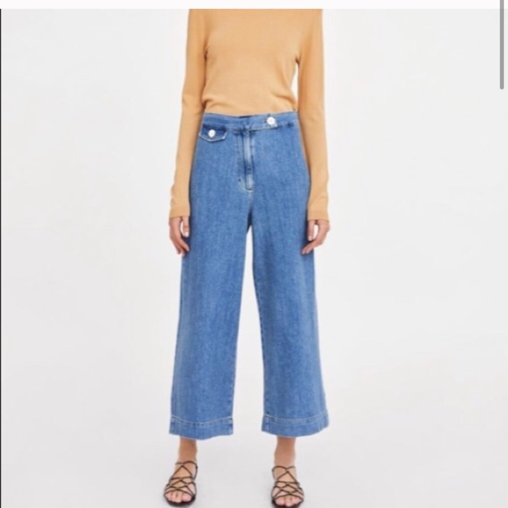 Zara The Marine Culotte Size-8